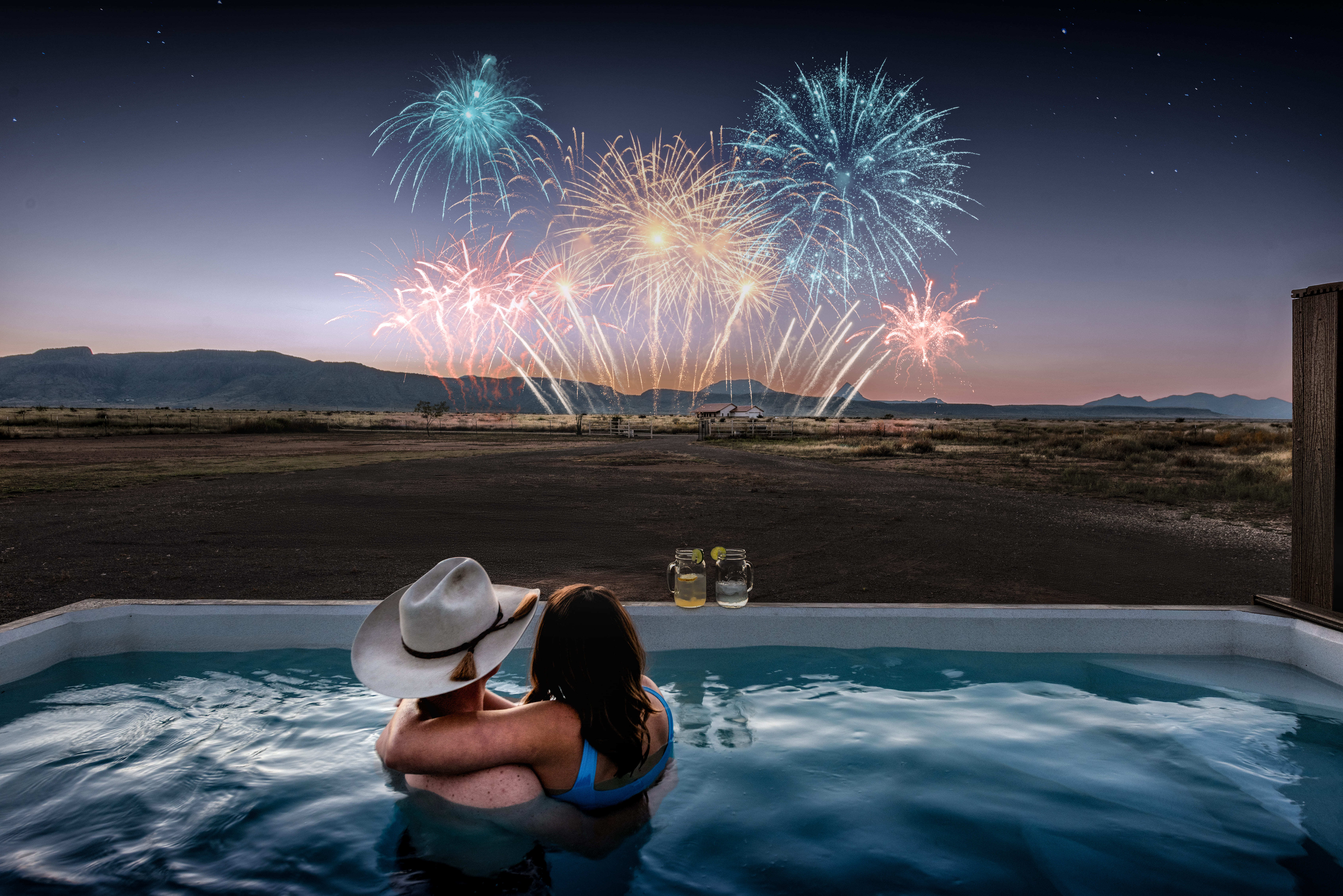 Plungie Hero with Fireworks - compressed for web